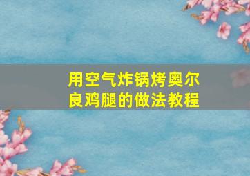 用空气炸锅烤奥尔良鸡腿的做法教程