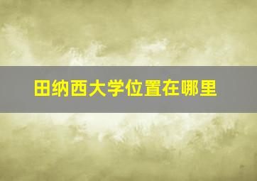 田纳西大学位置在哪里