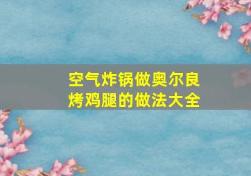 空气炸锅做奥尔良烤鸡腿的做法大全