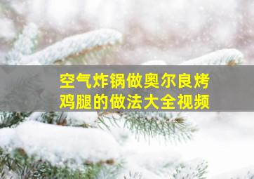 空气炸锅做奥尔良烤鸡腿的做法大全视频