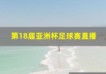 第18届亚洲杯足球赛直播