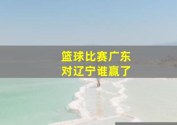 篮球比赛广东对辽宁谁赢了