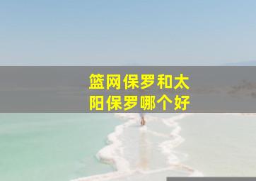 篮网保罗和太阳保罗哪个好