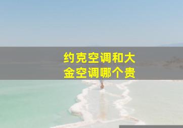 约克空调和大金空调哪个贵