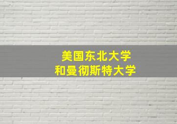 美国东北大学和曼彻斯特大学