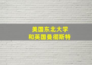 美国东北大学和英国曼彻斯特