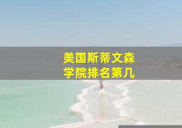 美国斯蒂文森学院排名第几