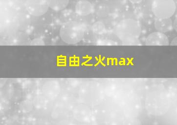 自由之火max