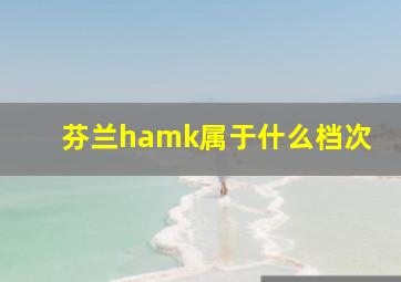 芬兰hamk属于什么档次