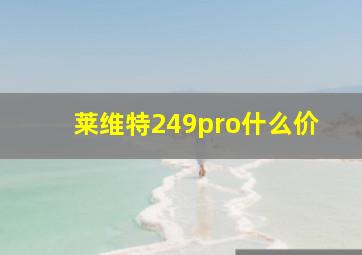 莱维特249pro什么价