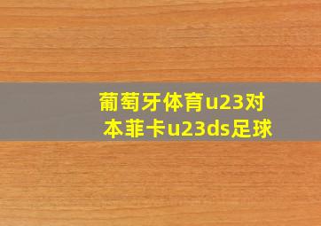 葡萄牙体育u23对本菲卡u23ds足球