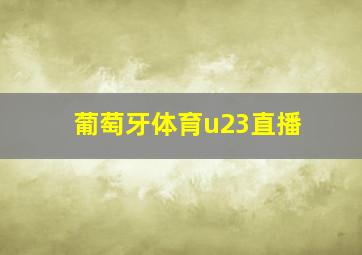 葡萄牙体育u23直播