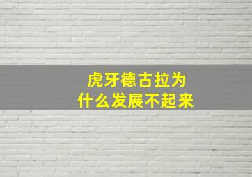 虎牙德古拉为什么发展不起来