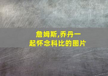 詹姆斯,乔丹一起怀念科比的图片