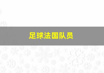 足球法国队员