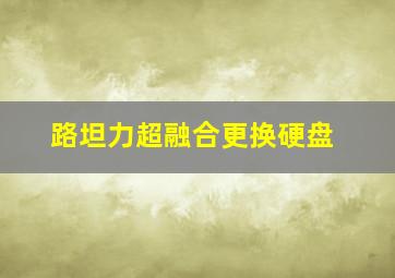 路坦力超融合更换硬盘