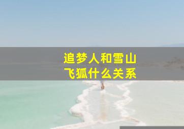 追梦人和雪山飞狐什么关系