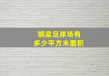 铜梁足球场有多少平方米面积