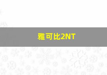 雅可比2NT