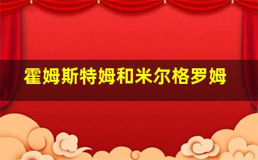 霍姆斯特姆和米尔格罗姆