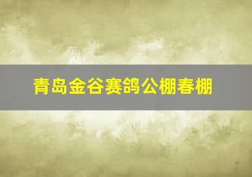 青岛金谷赛鸽公棚春棚