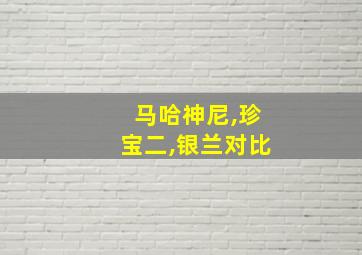 马哈神尼,珍宝二,银兰对比